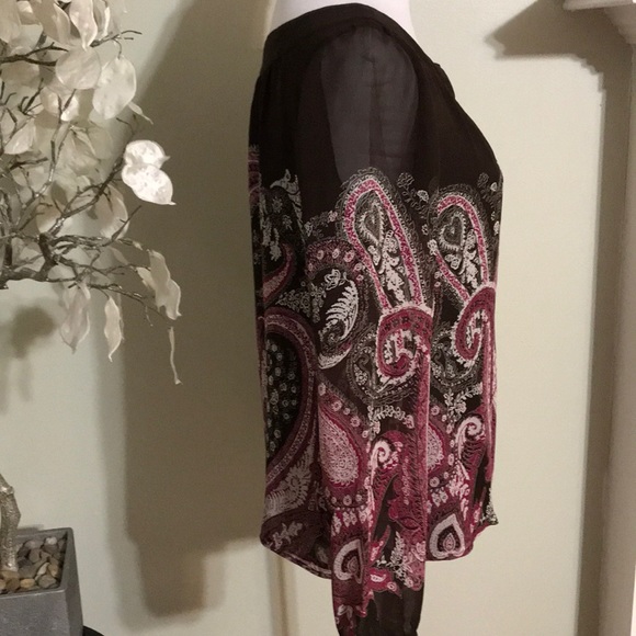 ANN TAYLOR SILK BLOUSE - Picture 6 of 7
